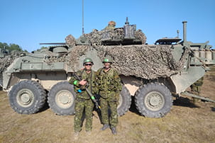 Military Men and Tank